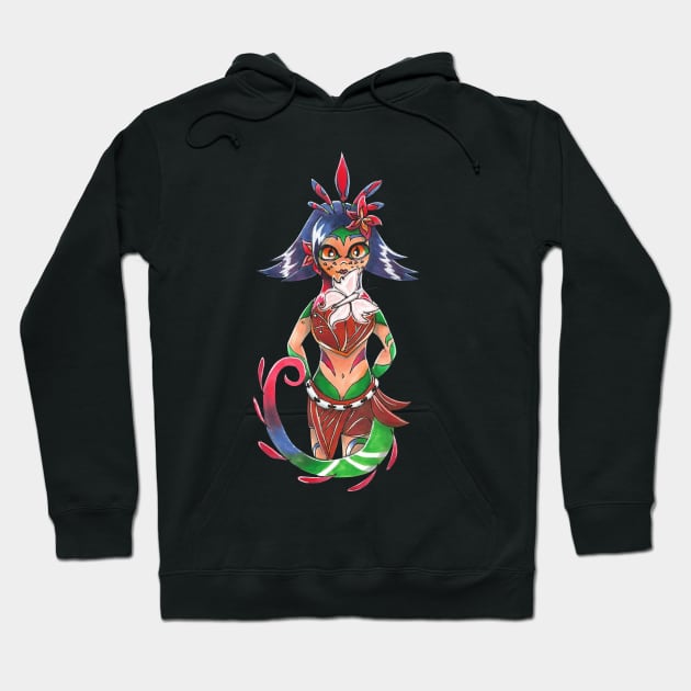 Colourful Chameleon Hoodie by BeksSketches